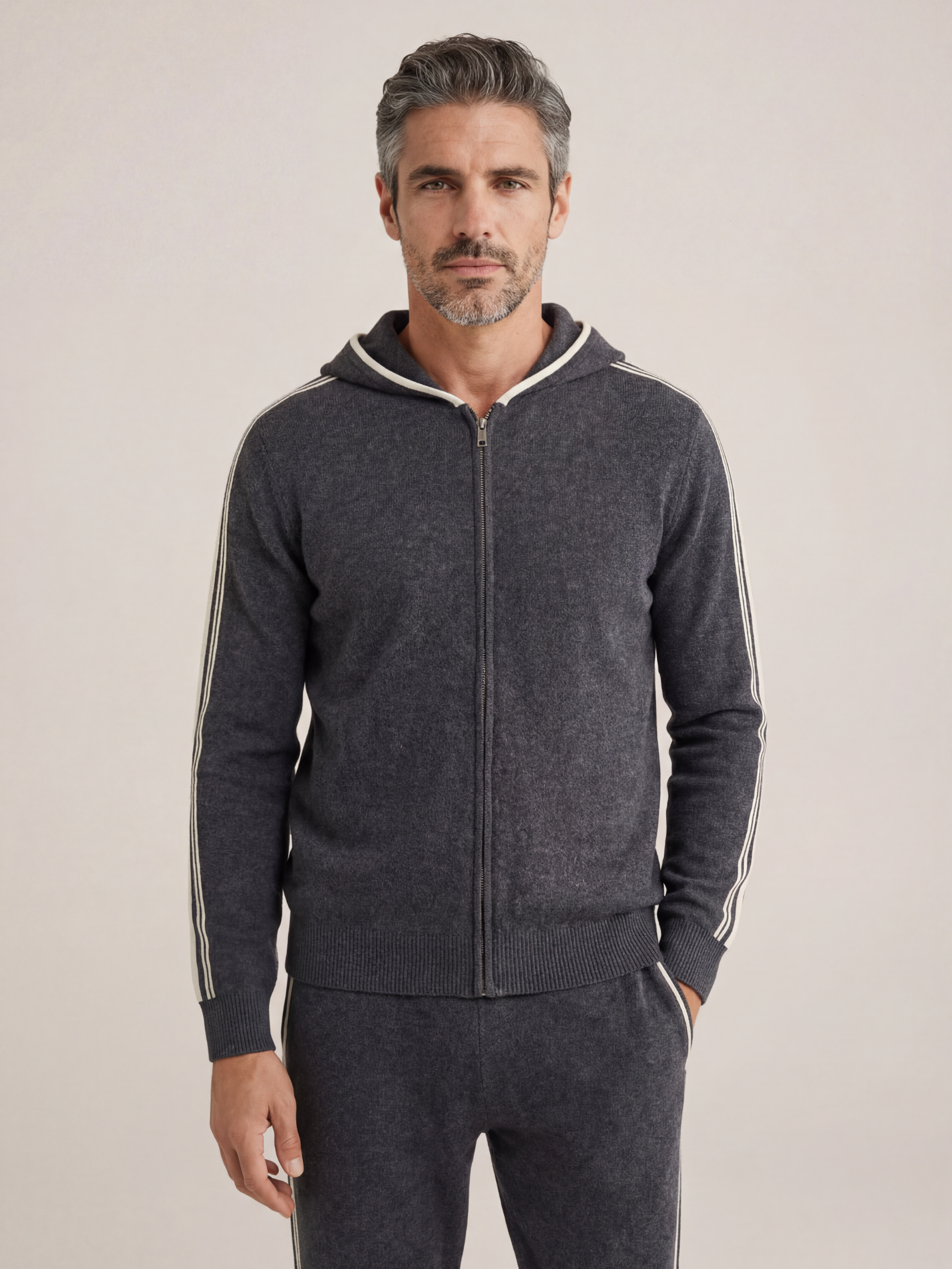 Ziamore Cashmere Tracksuit Dark Grey