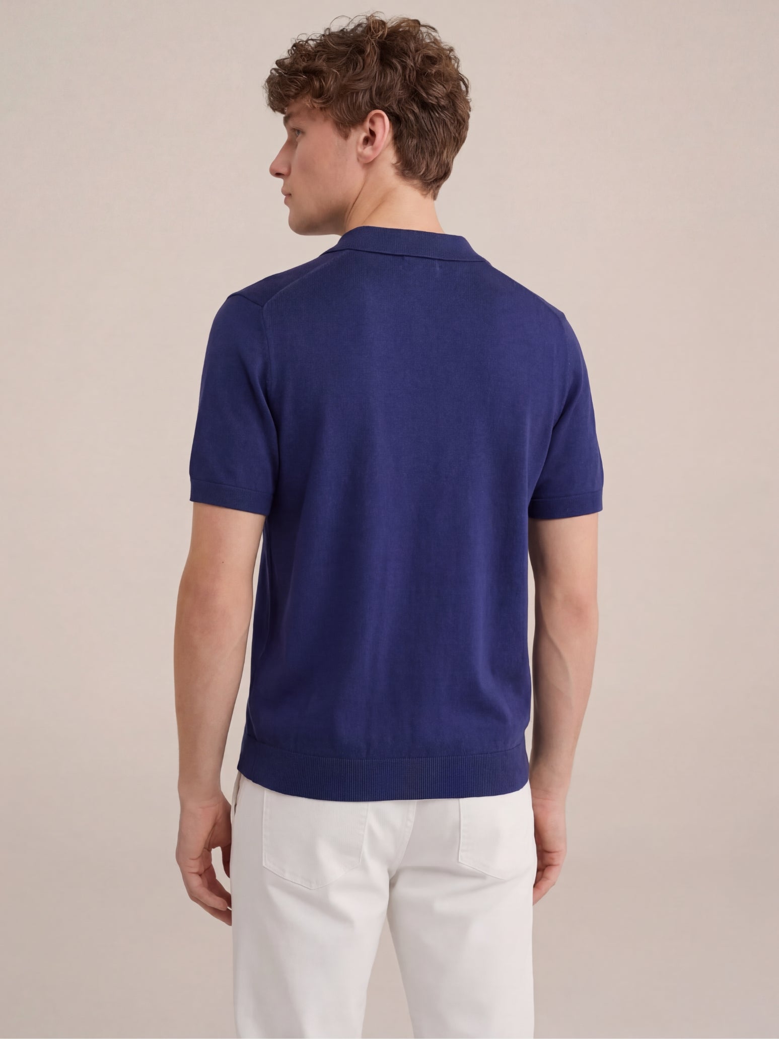 Brera Knit Polo Blue
