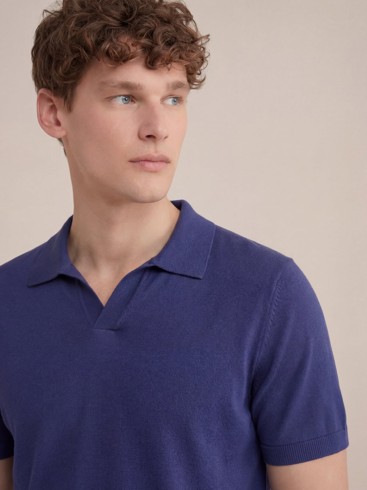 Brera Knit Polo Blue