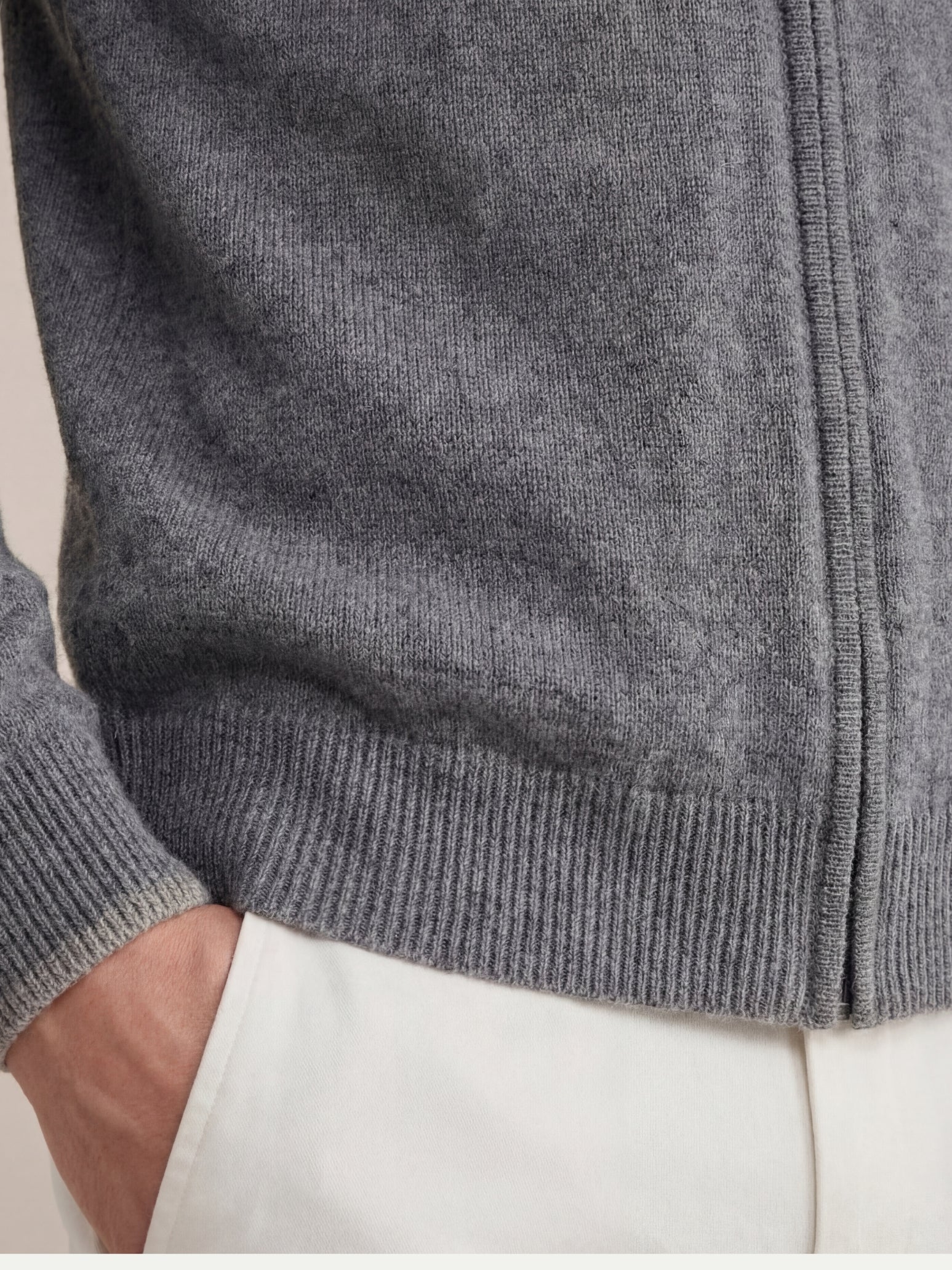 Bellagio Full-Zip Knit Grey