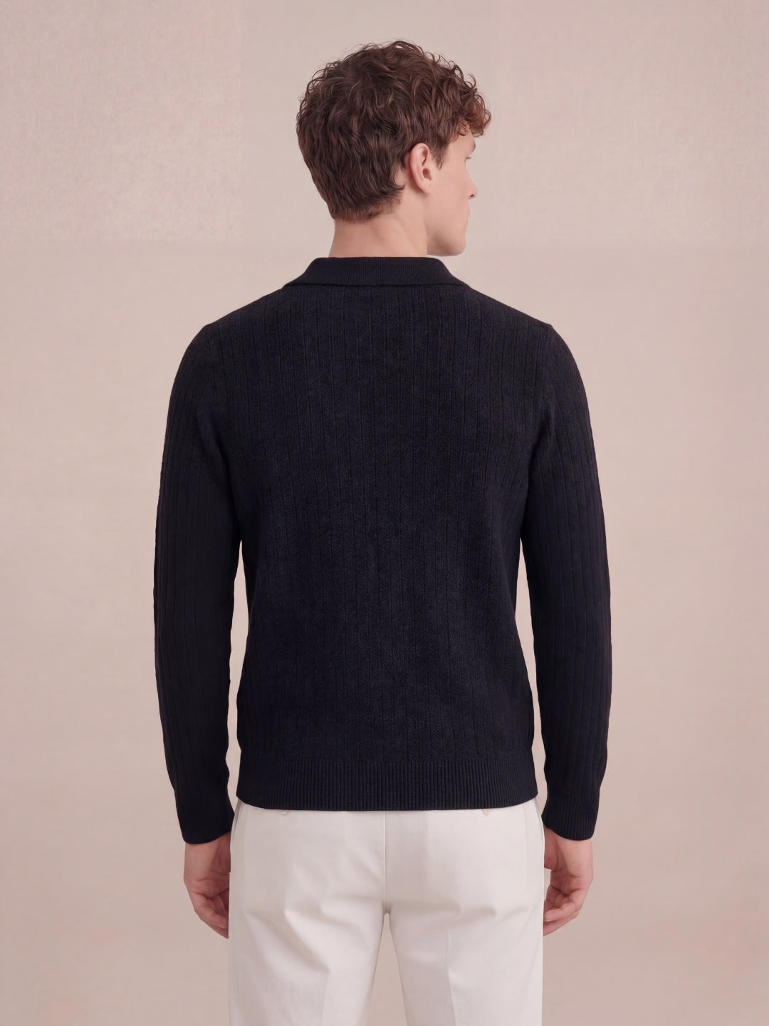 Milano Knit Polo Black