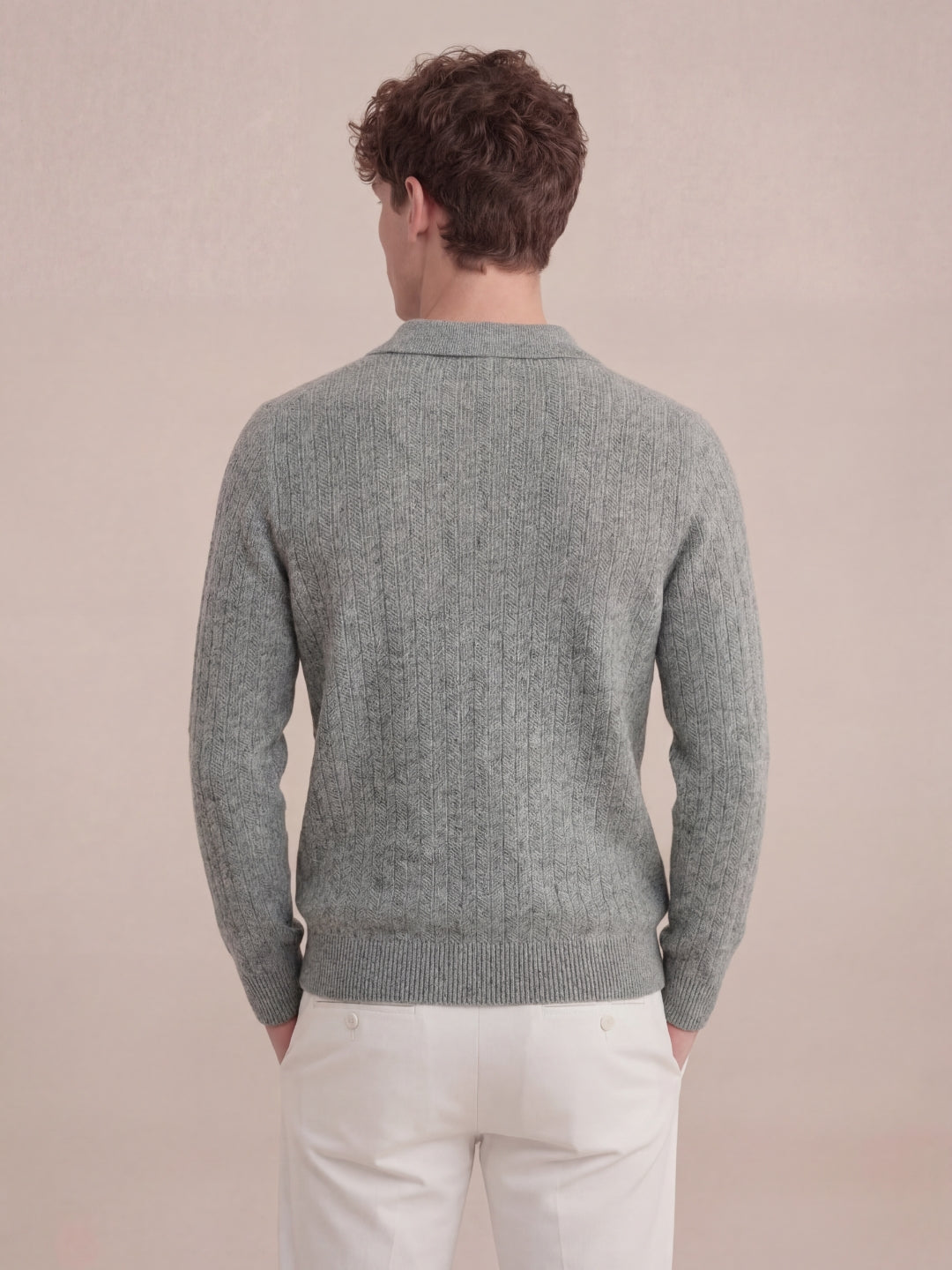 Milano Knit Polo Grey