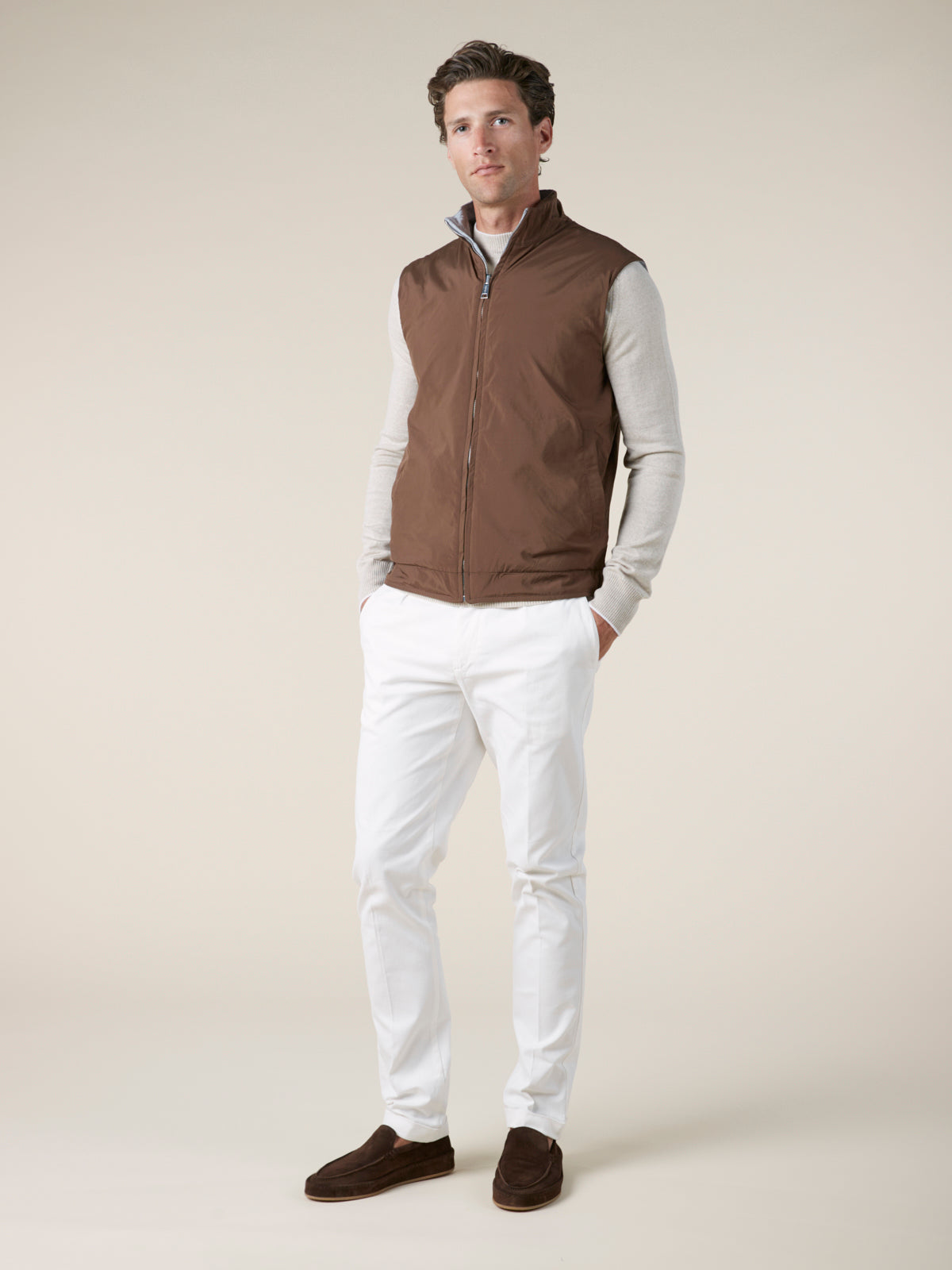 Reversible Resort Body Warmer Chocolate