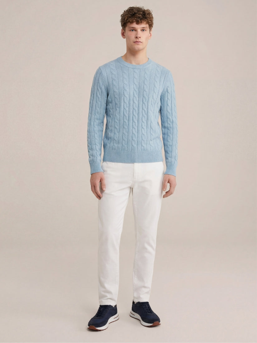 Como Cashmere Knit Baby Blue