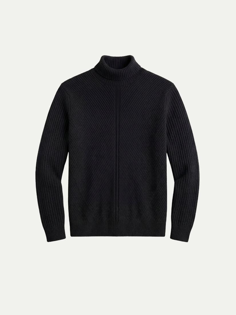 Taormina Wool Turtleneck Black