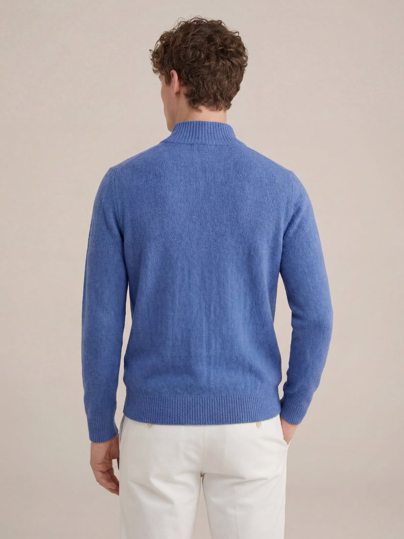 Panarea Half-Zip Knit Blue