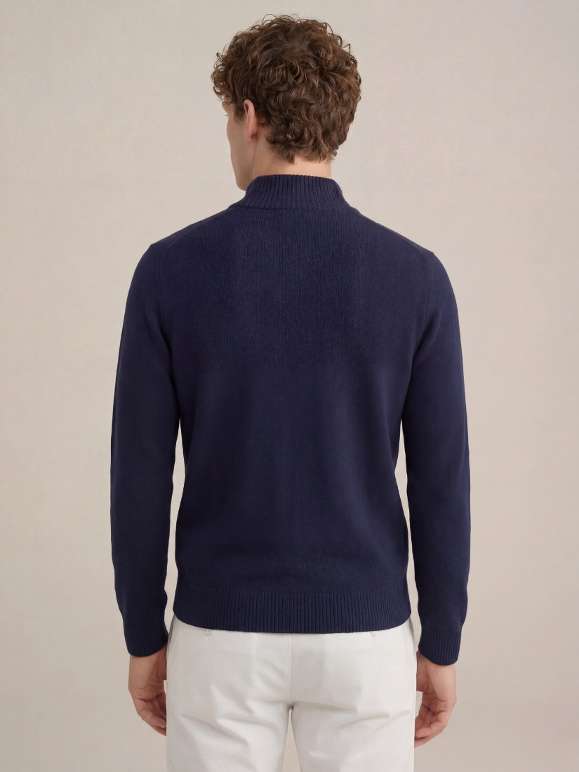 Panarea Half-Zip Knit Navy