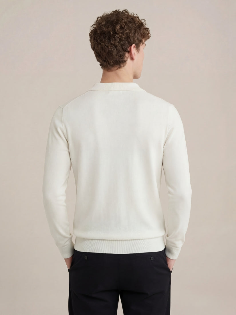 Venturi Knit Polo White