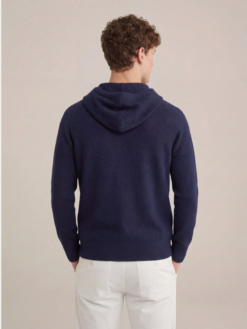 Cortina Knit Hoodie Navy