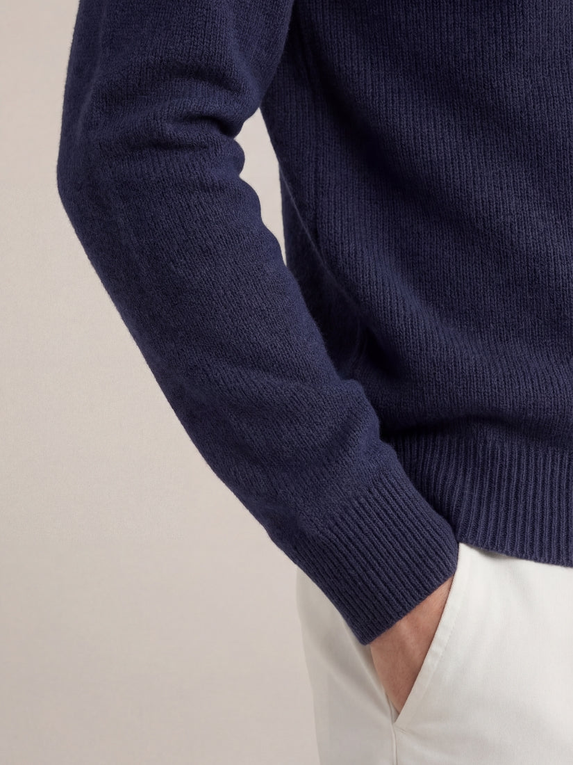 Cortina Knit Hoodie Navy