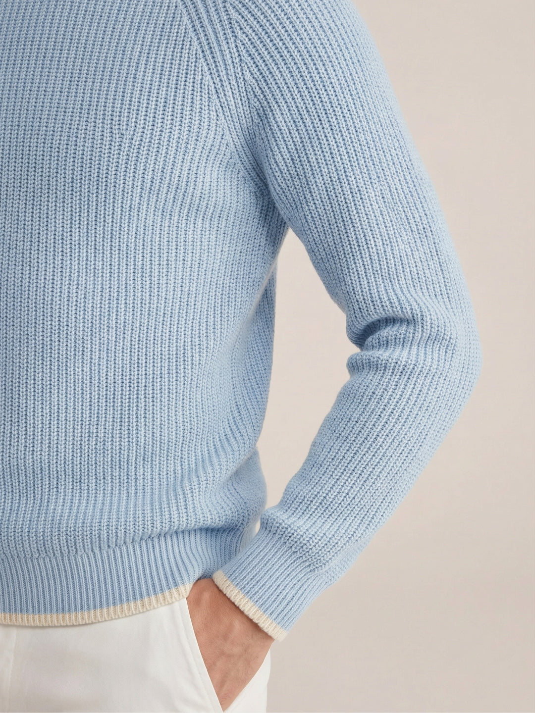 Versilia Textured Crew Blue