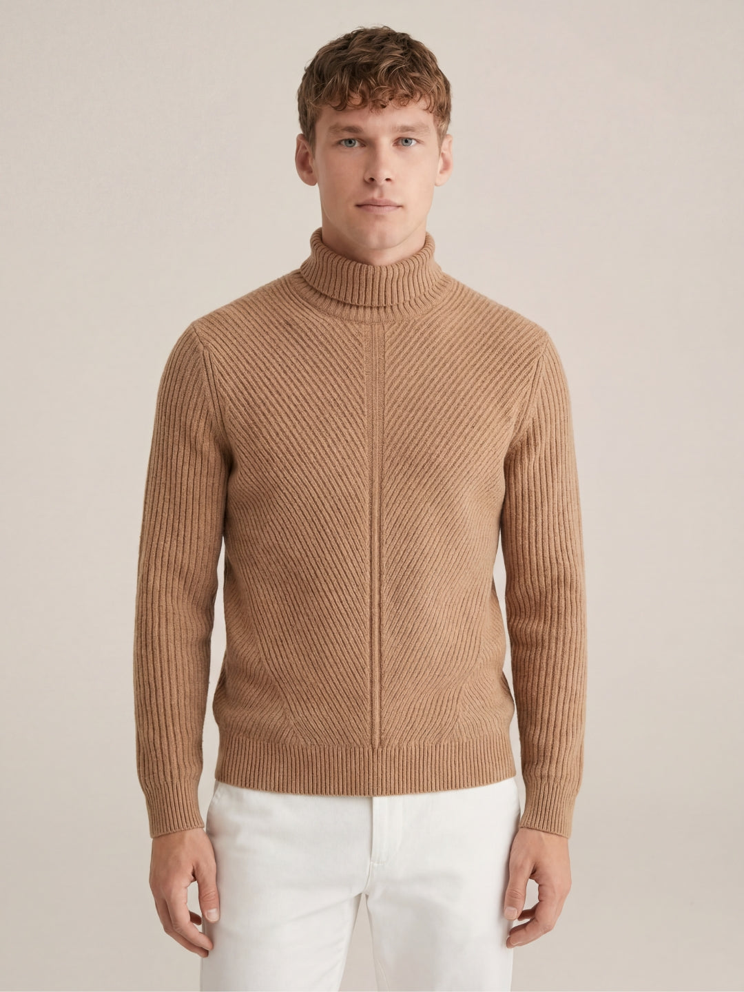 Taormina Wool Turtleneck Camel
