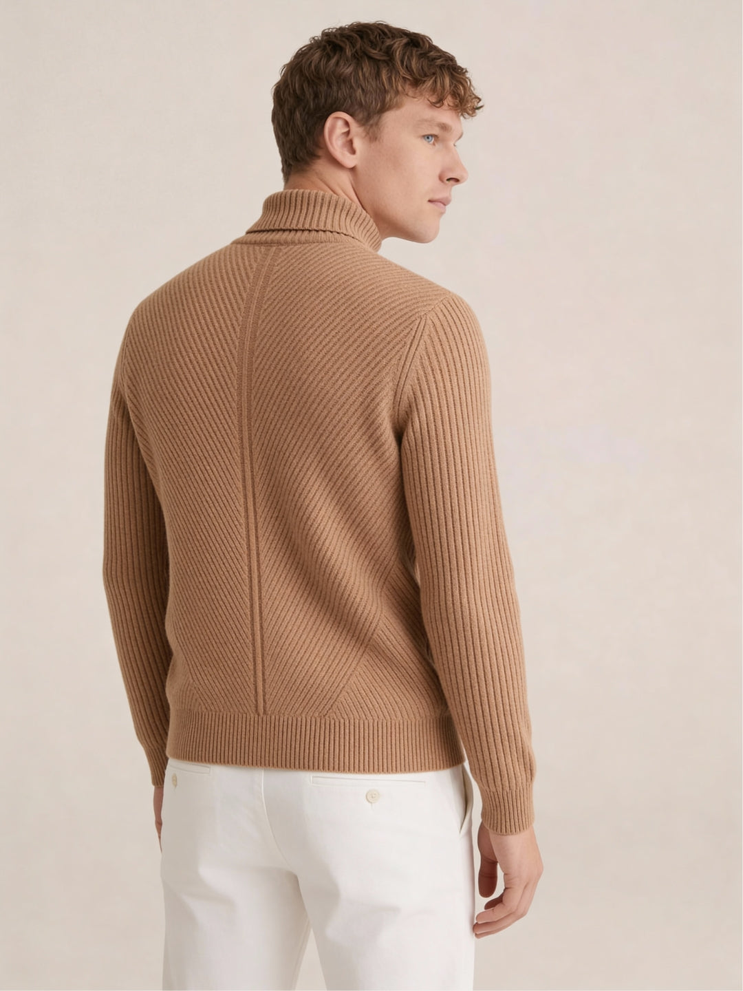 Taormina Wool Turtleneck Camel