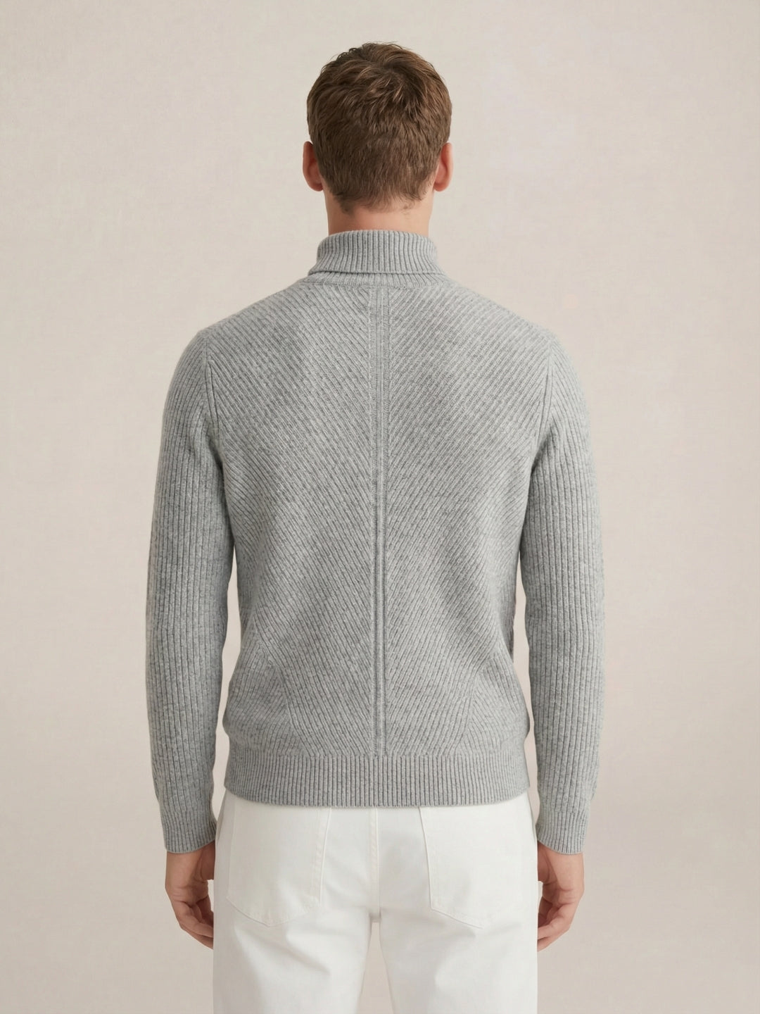 Taormina Wool Turtleneck Grey