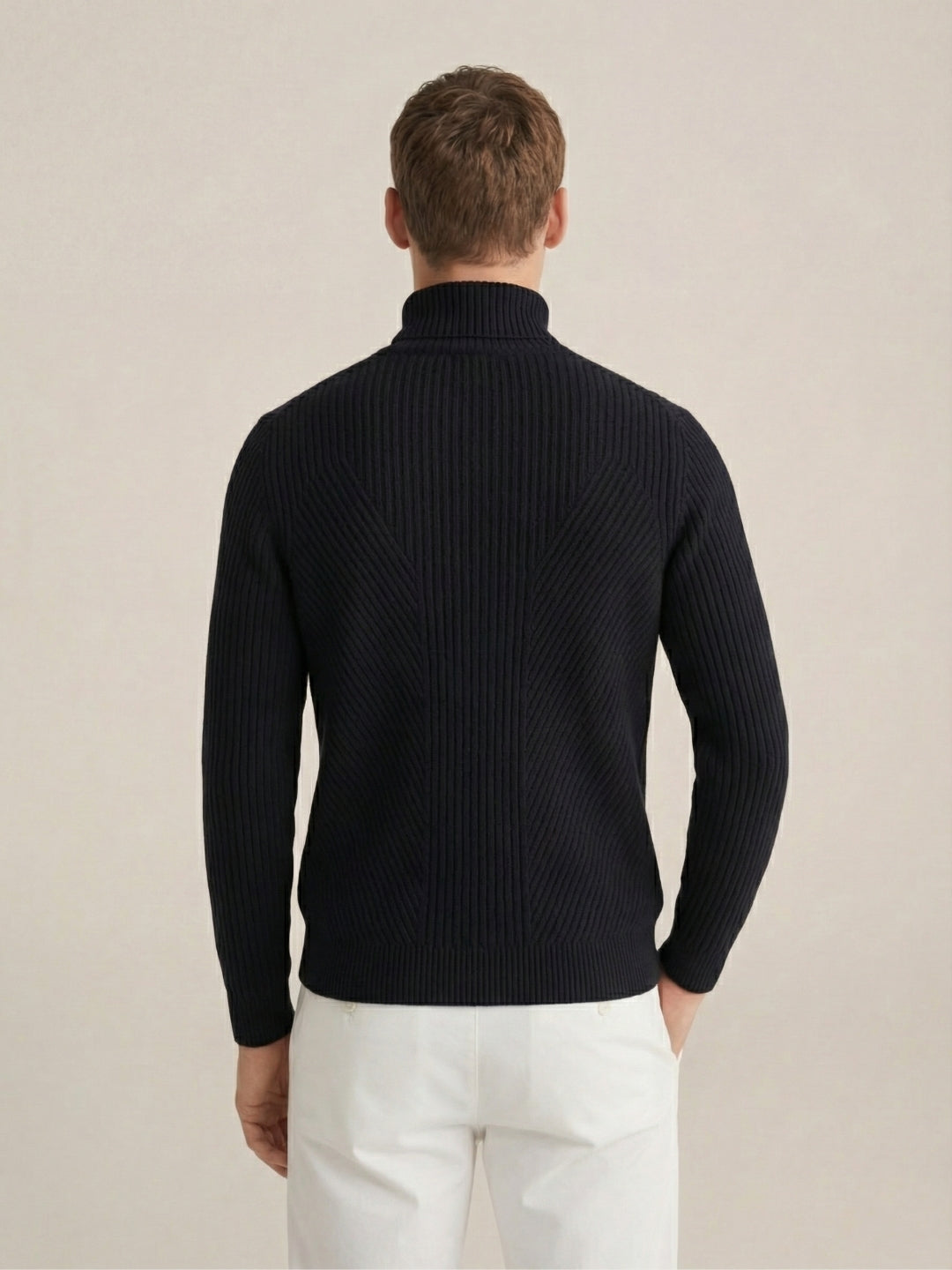 Taormina Wool Turtleneck Black