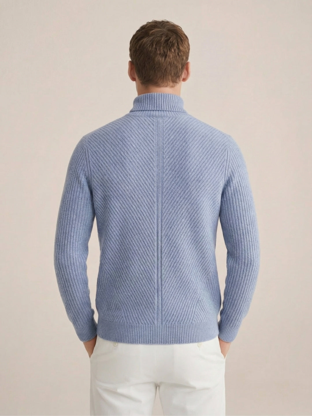 Taormina Wool Turtleneck Blue