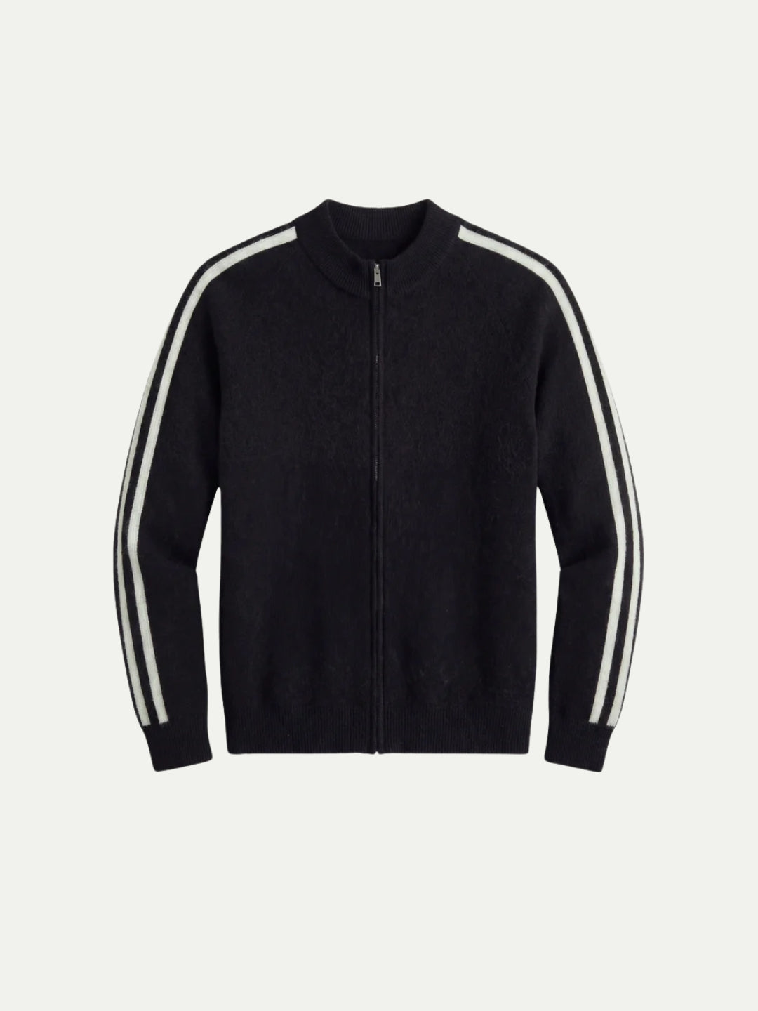 Monza Full-Zip Knit Black