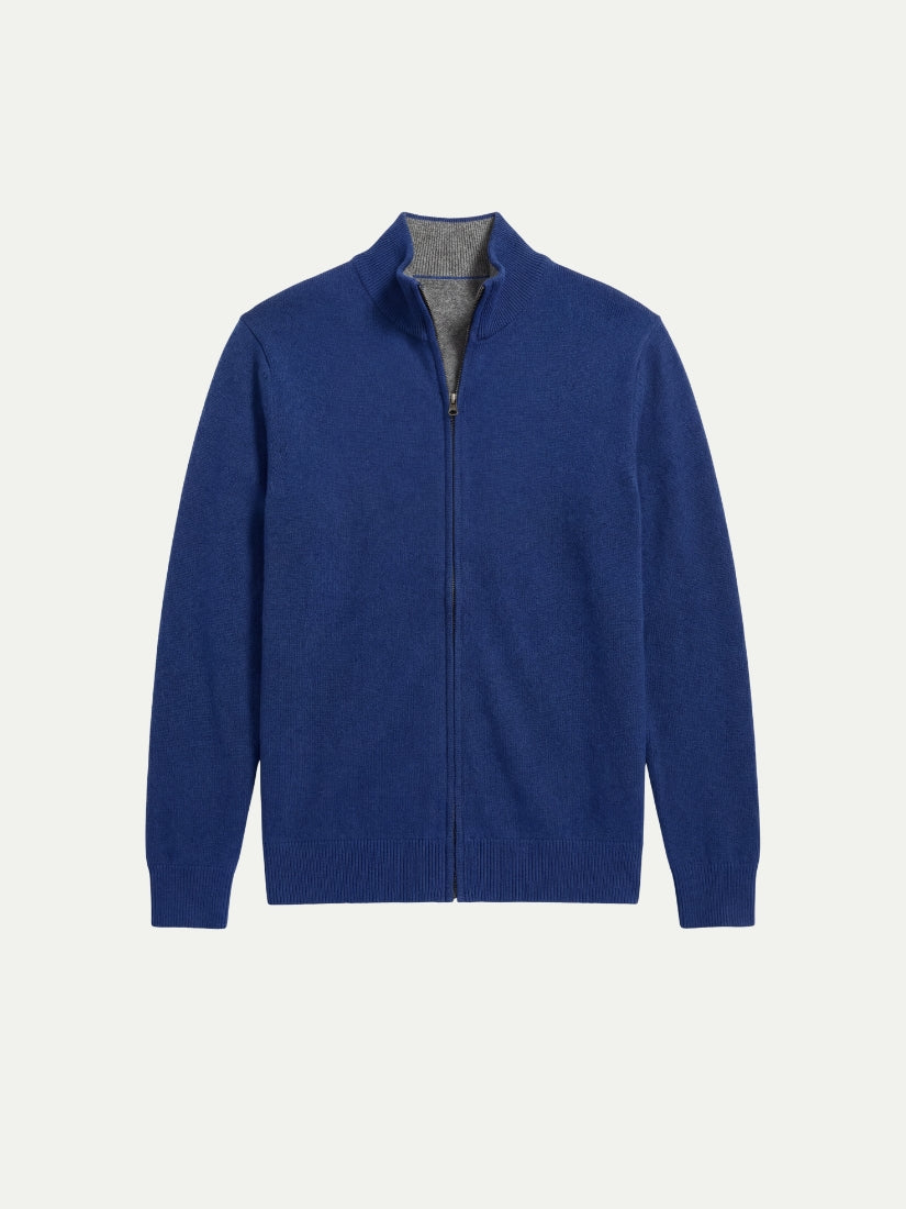 Sorrento Full-Zip Knit Blue