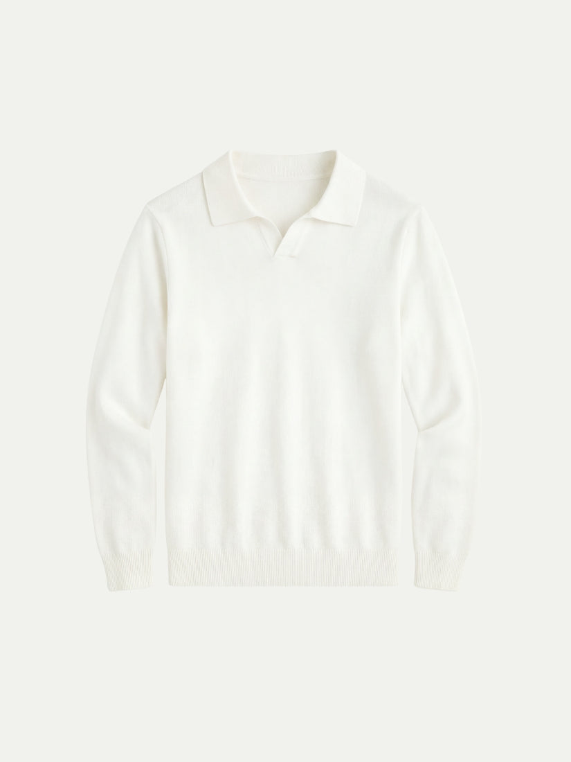 Venturi Knit Polo White
