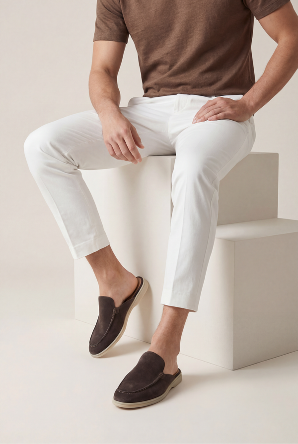 Yacht Suède Mule Brown
