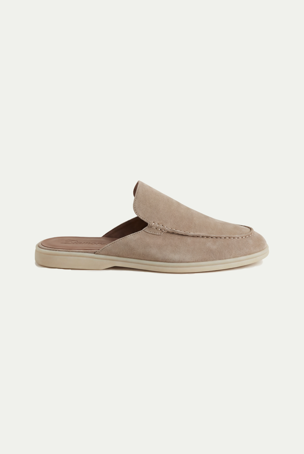 Yacht Suède Mule Light Gray