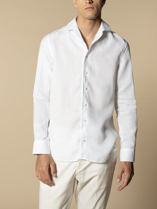 Linen Seaside Shirt White