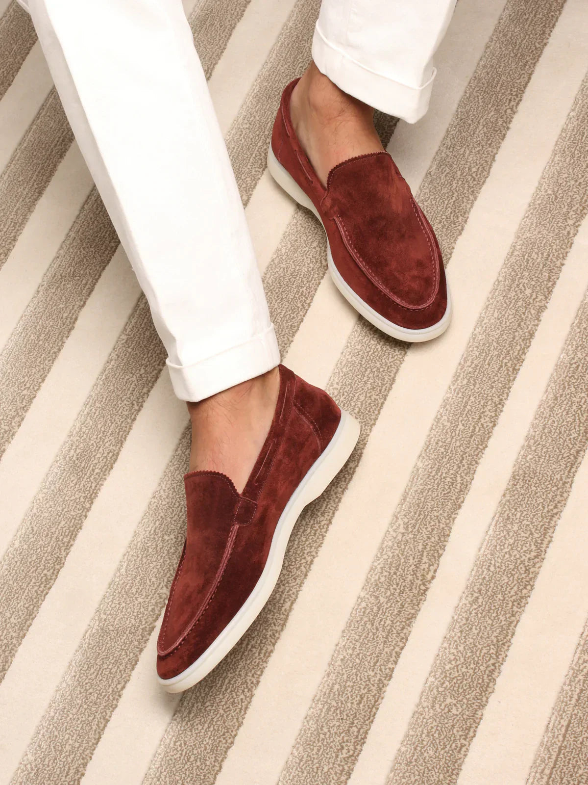 Classic Suède Loafer Bordeaux