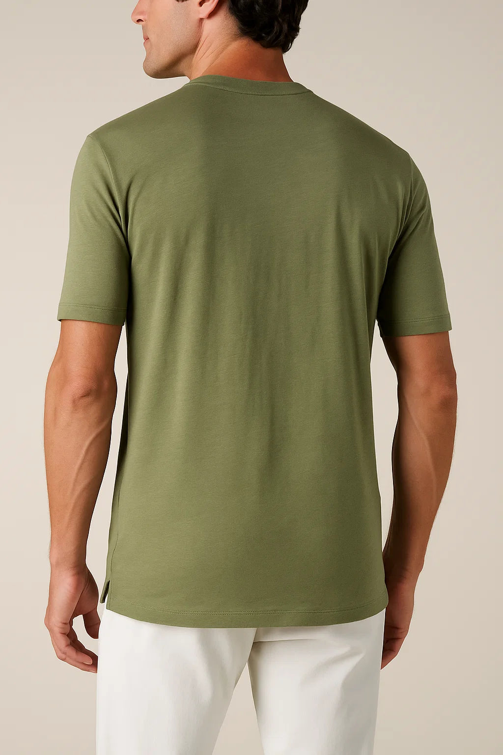 Linen City T-shirt Olive