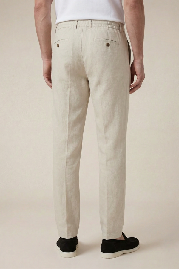 Amalfi Linen Trousers Beige