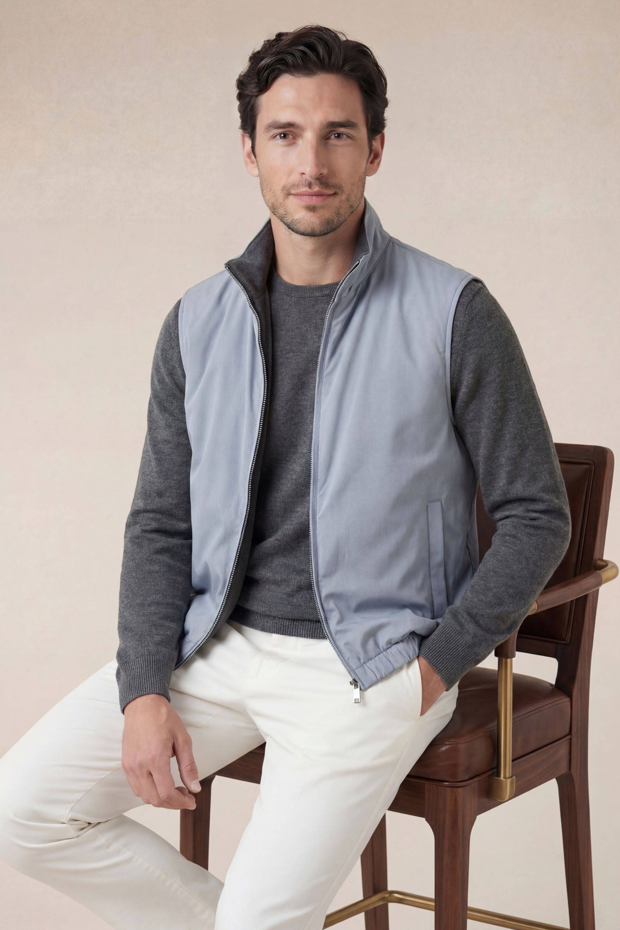 Reversible Bodywarmer Baby Blue