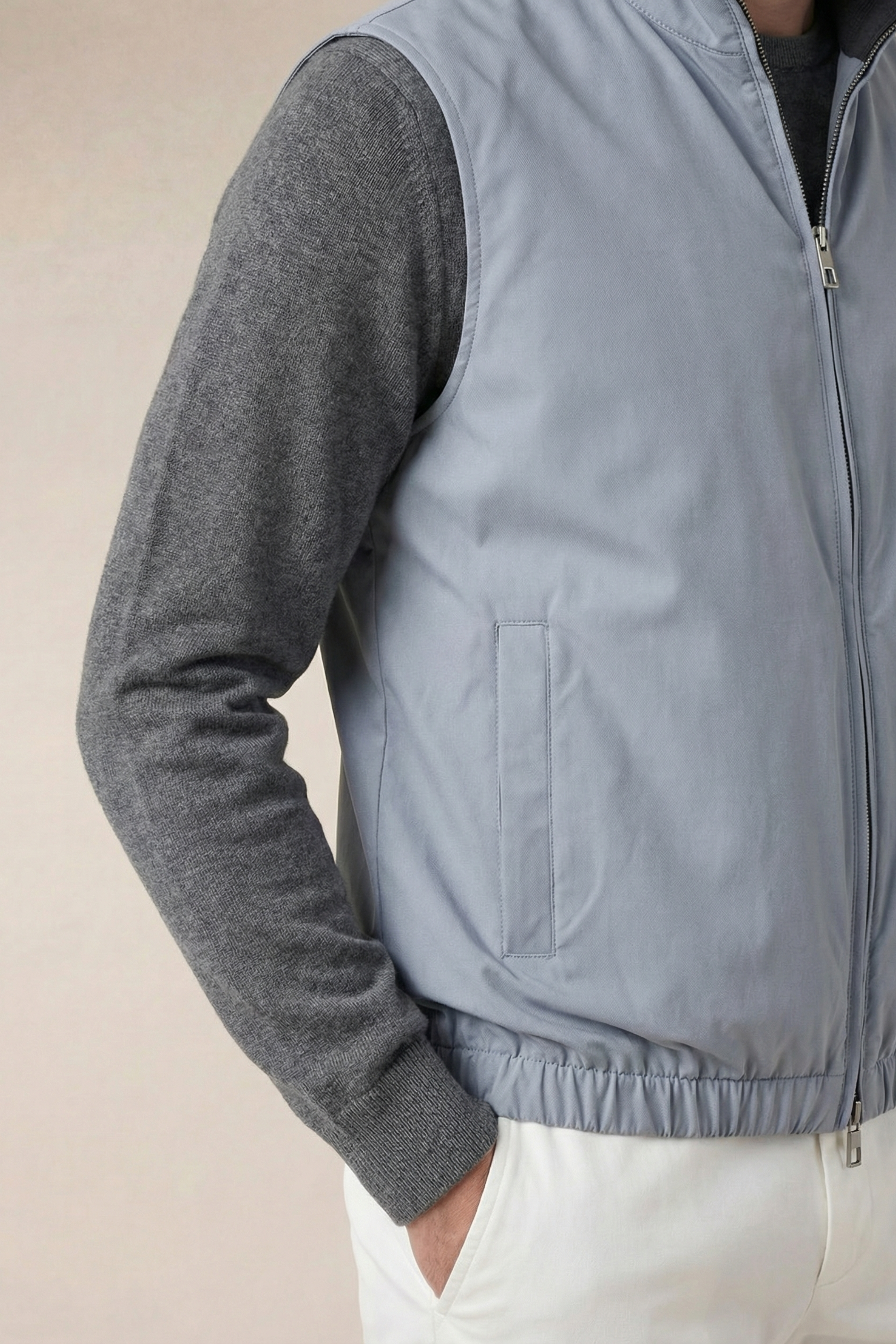 Reversible Bodywarmer Baby Blue