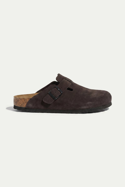 Oslo Suede Clog Chocolate