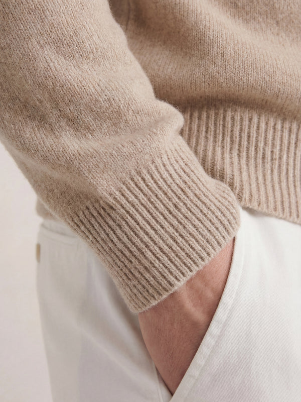 Sorrento Full-Zip Knit Beige