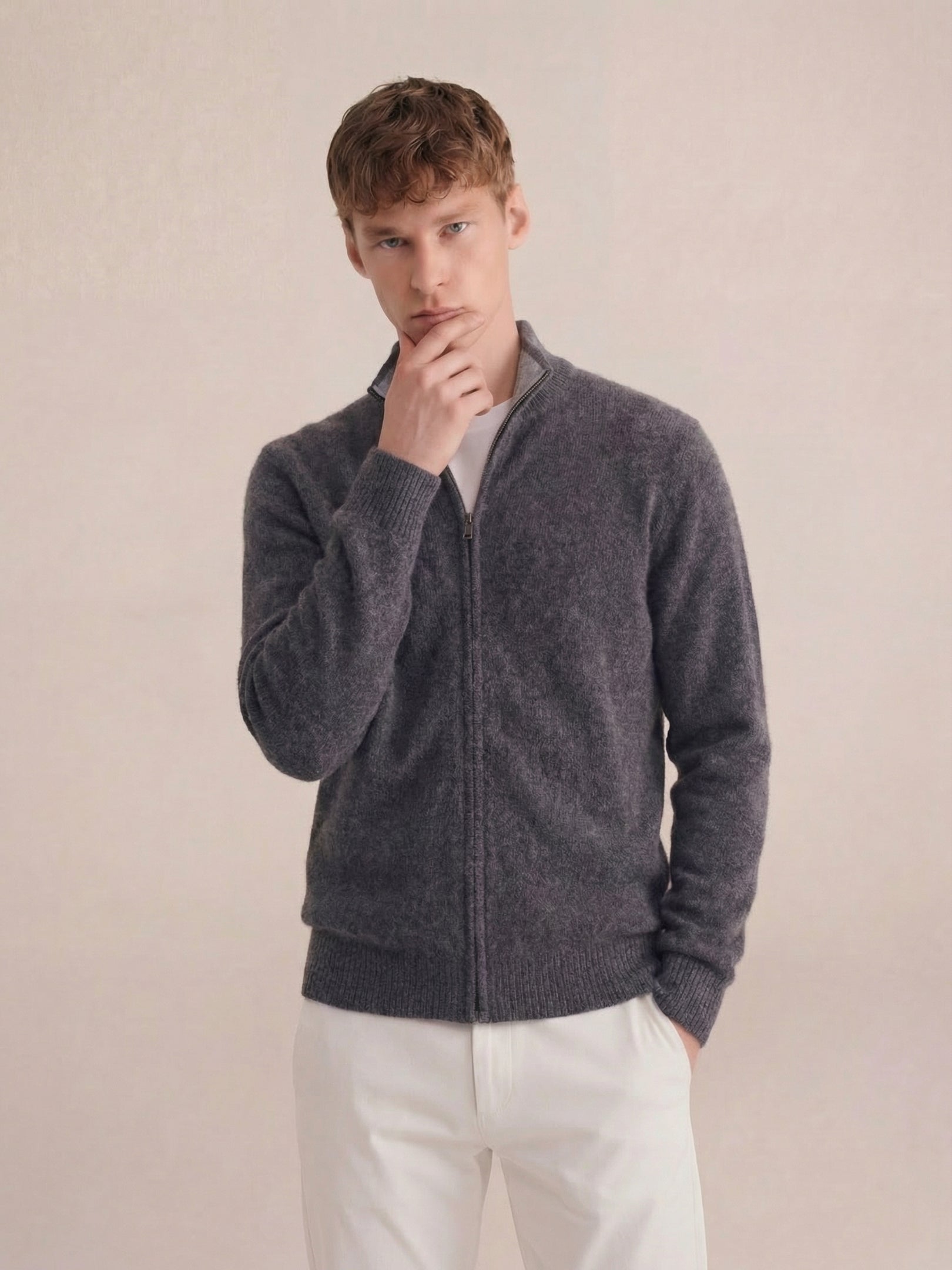 Sorrento Full-Zip Knit Black