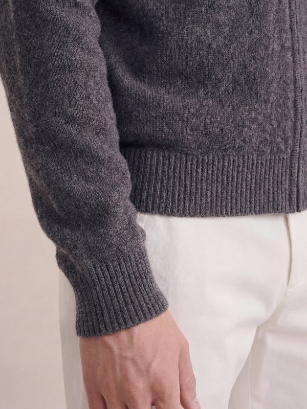 Sorrento Full-Zip Knit Black