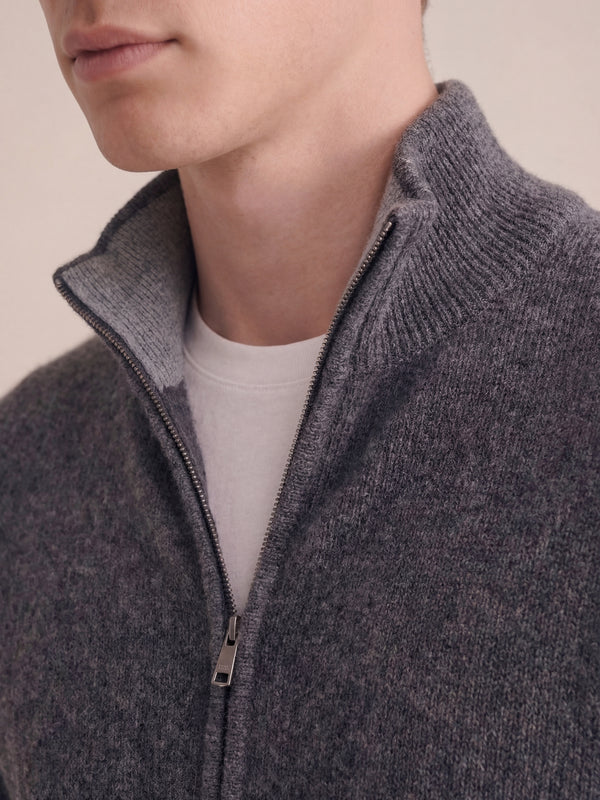 Sorrento Full-Zip Knit Black