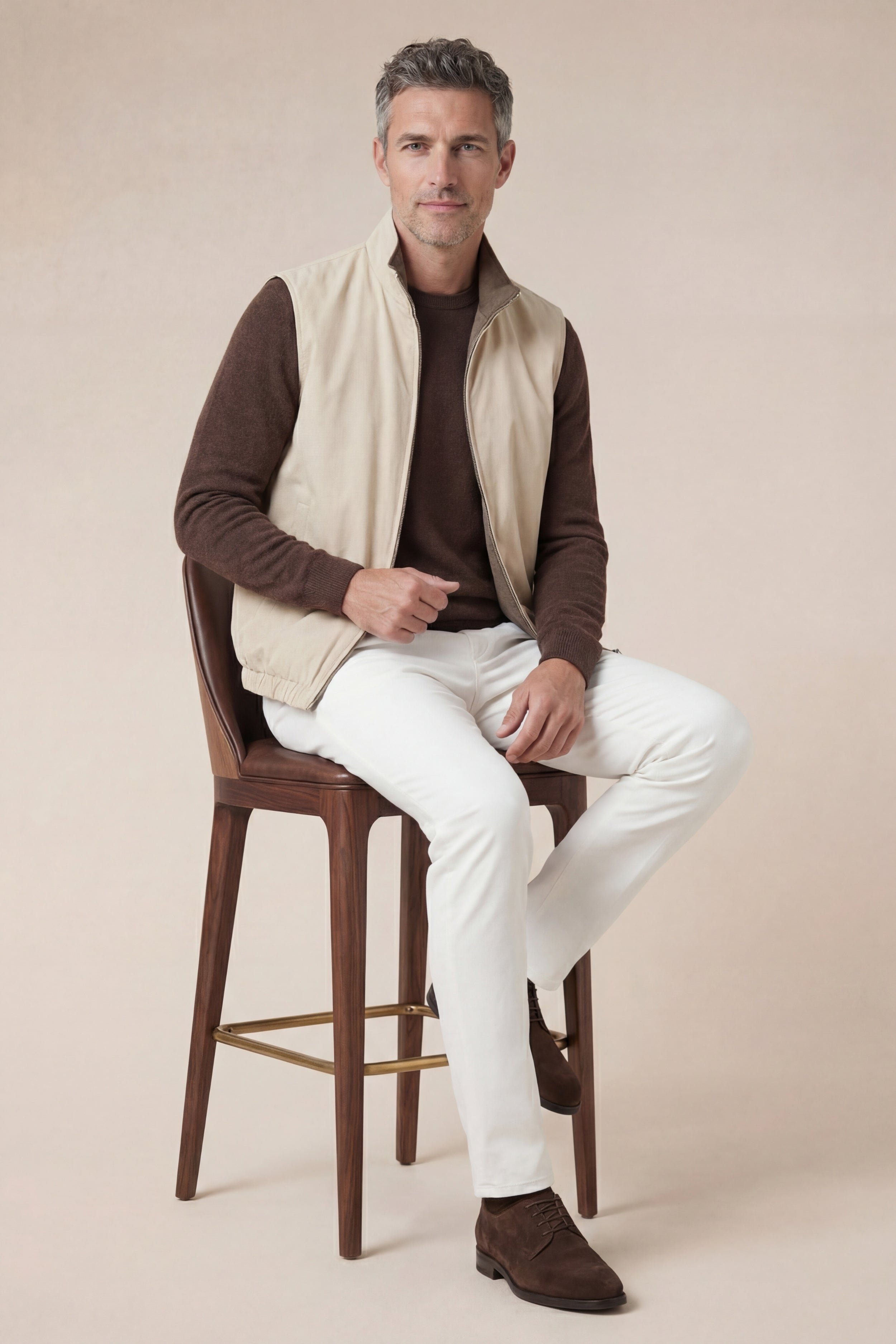Reversible Bodywarmer Beige