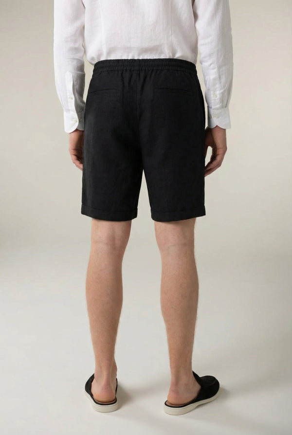 Portofino Linen Short Black