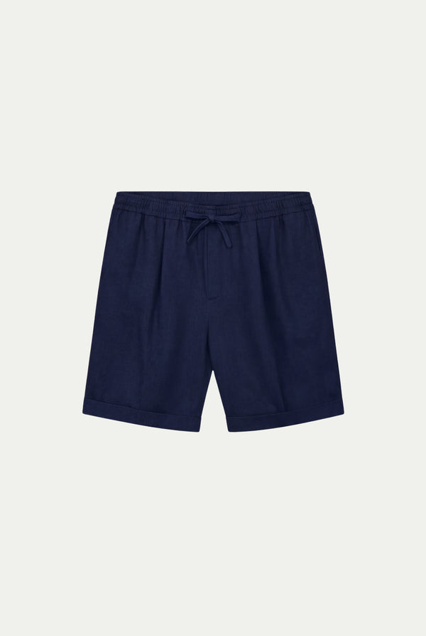 Portofino Linen Short Navy
