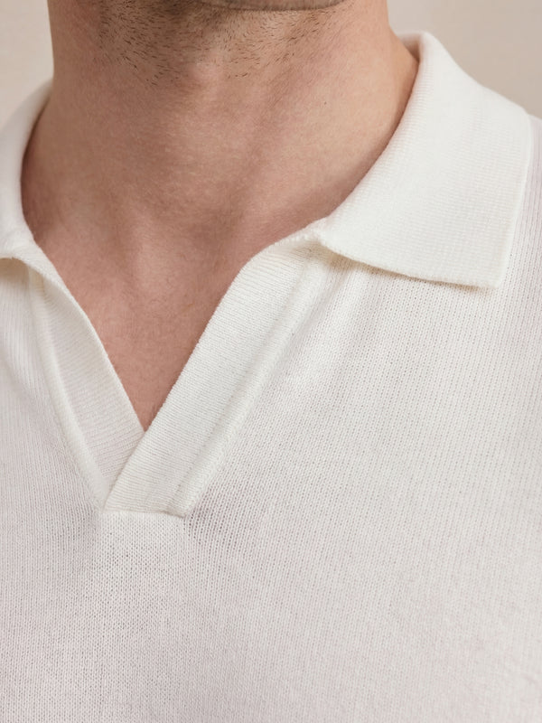 Brera Knit Polo White