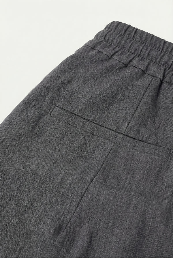 Portofino Linen Short Grey