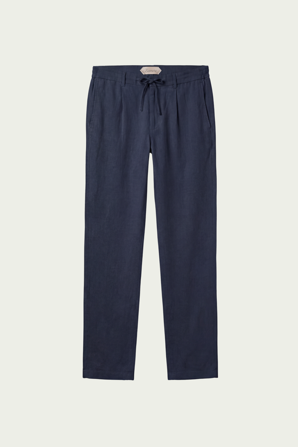 Amalfi Linen Trousers Navy