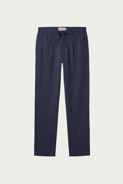 Amalfi Linen Trousers Navy