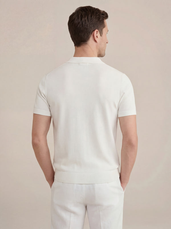 Brera Knit Polo White