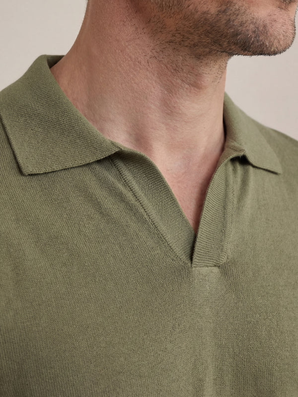 Brera Knit Polo Green
