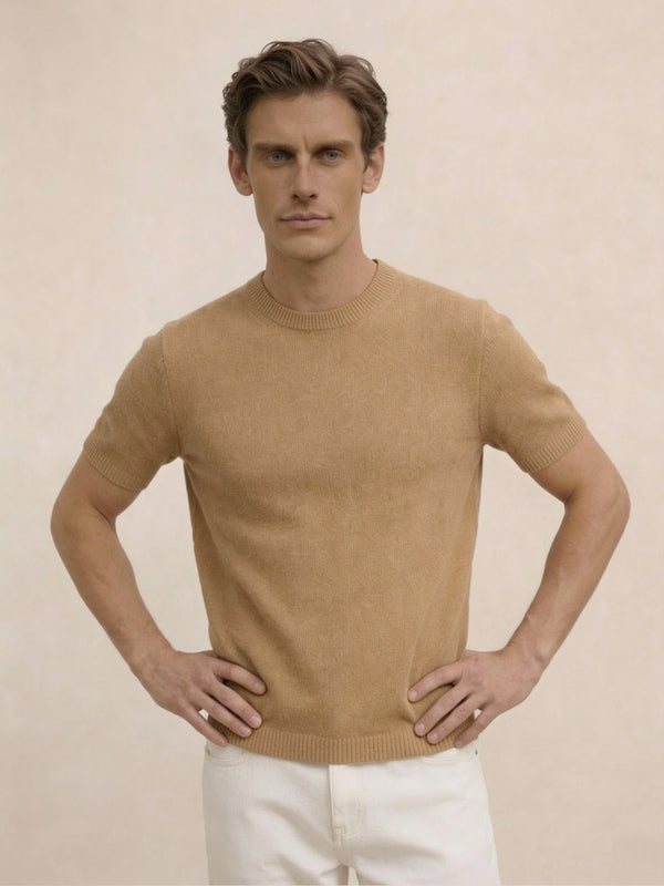 Wool City T-shirt Beige