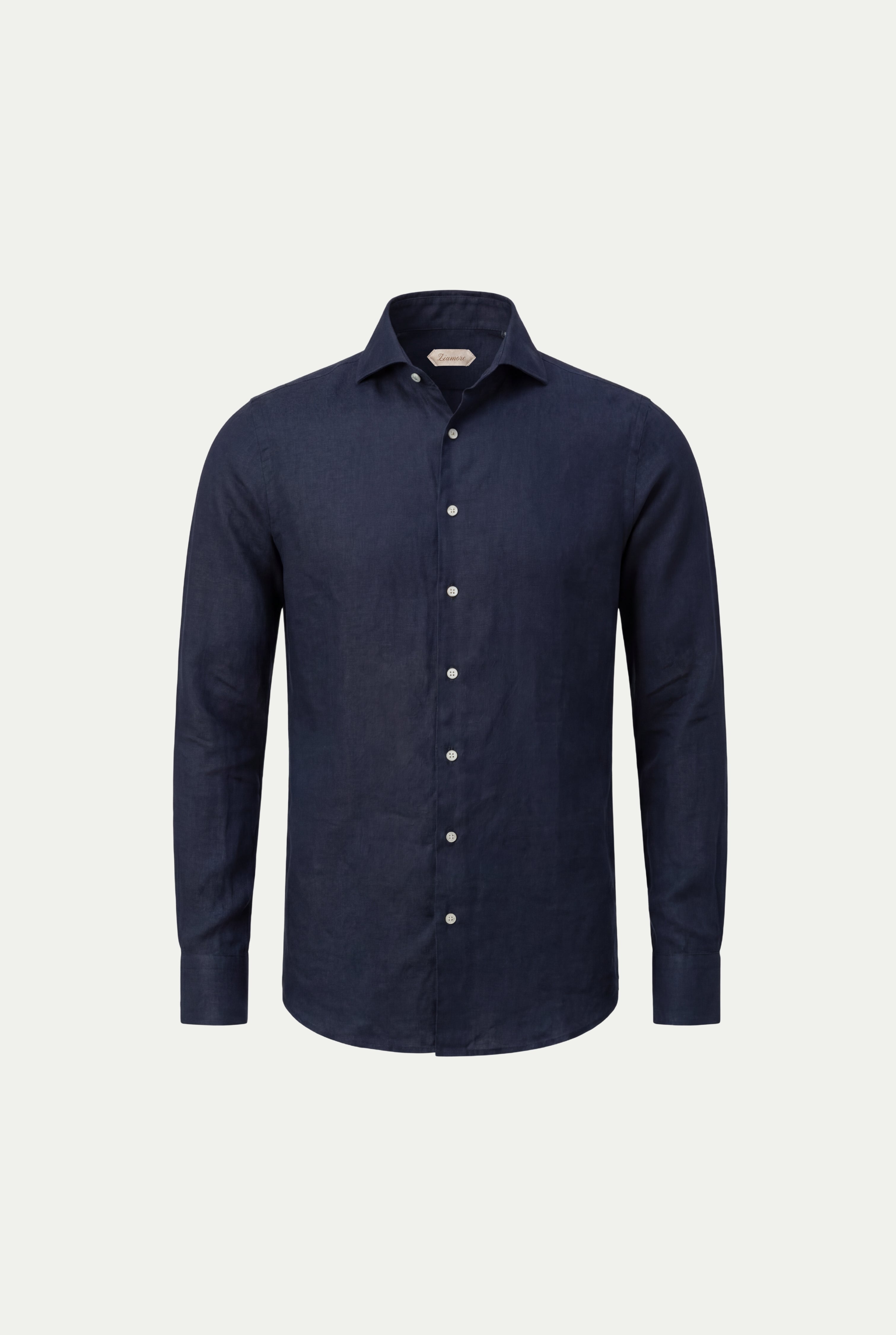 Amalfi Long Sleeve Linen Shirt Navy