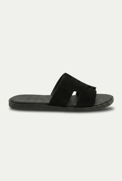 Capri Suède Slide Black
