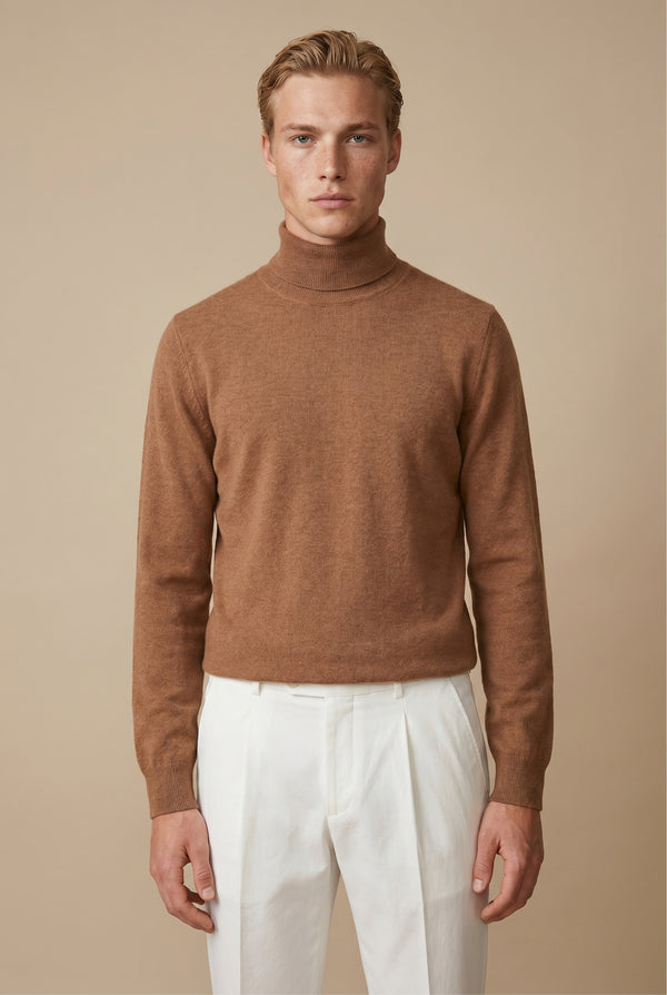 Amalfi Extrafine Rollneck Brown