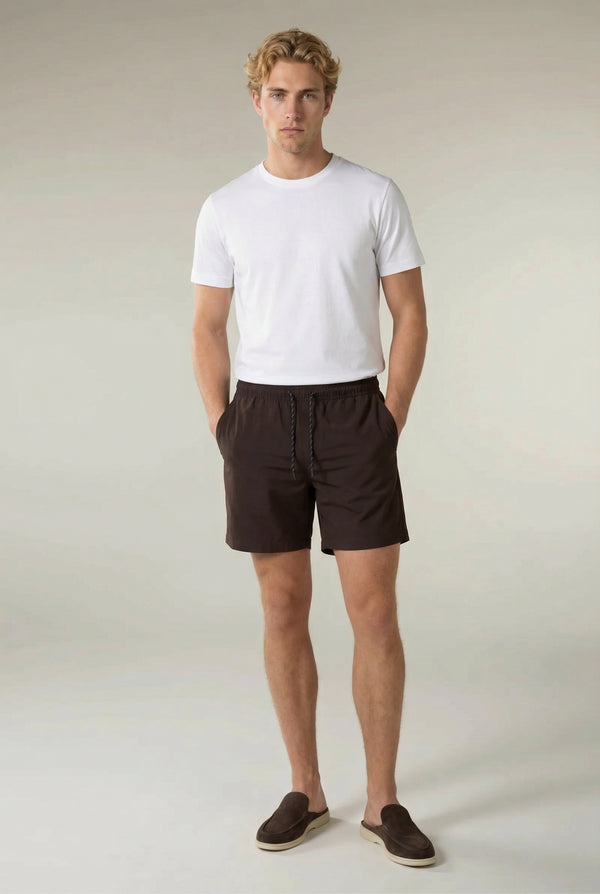 Portofino Nylon Swim Short Burgundy